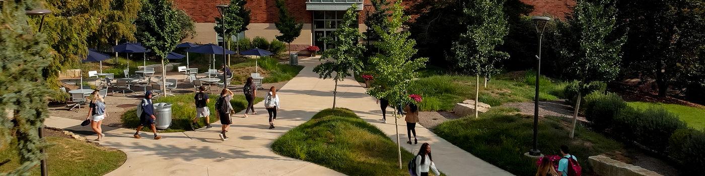 Students walking on Brandywine Campus